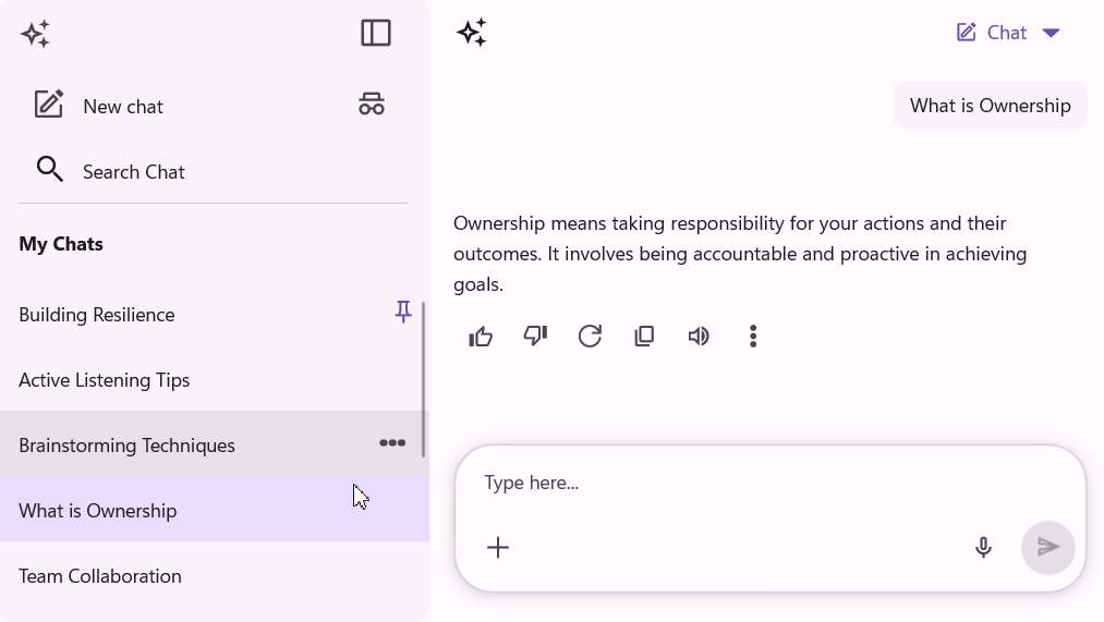 Conversation management in .NET MAUI AI AssistView.