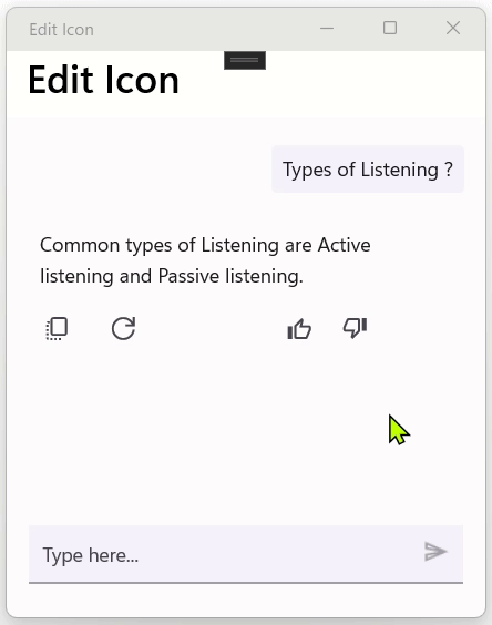 Edit AI request in .NET MAUI AI AssistView.