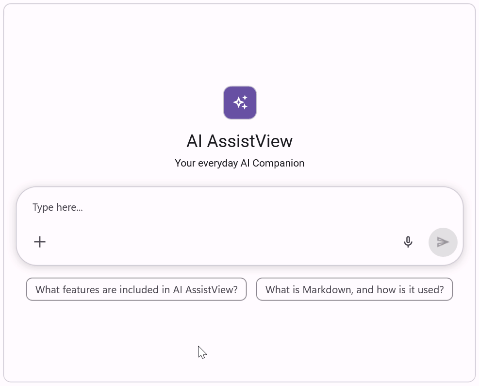 Markdown rendering and response streaming in .NET MAUI AI AssistView.