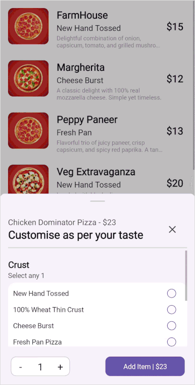 Enabled swiping in .NET MAUI Bottom Sheet.