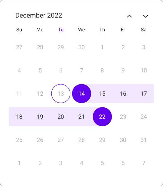 None range selection in .NET MAUI Calendar.