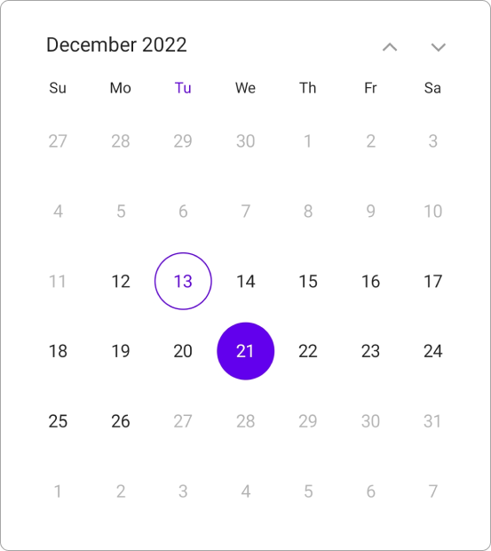 Limit date selection in .NET MAUI Calendar.