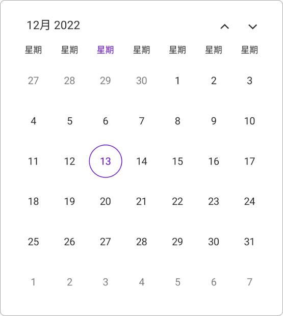 Globalization for month view in .NET MAUI Calendar.