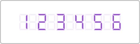.NET MAUI Digital Gauge showing customized characters.