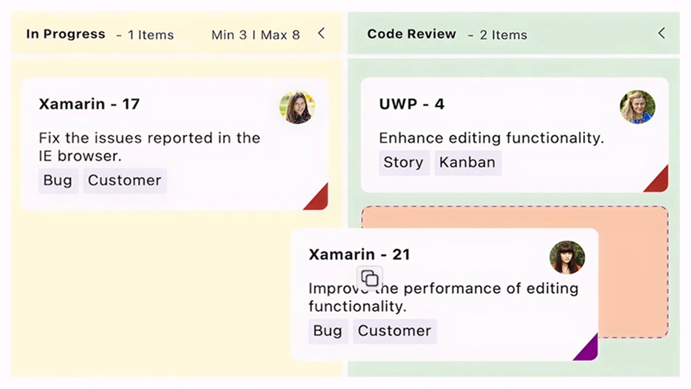 Placeholder customization in .NET MAUI Kanban Board.