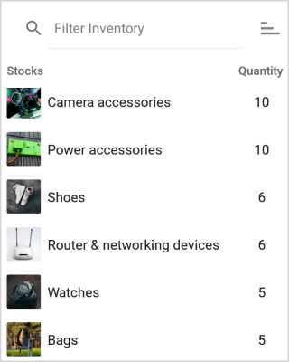 .NET MAUI ListView with sorting.
