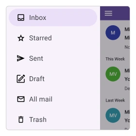 .NET MAUI Navigation Drawer control with push transition.