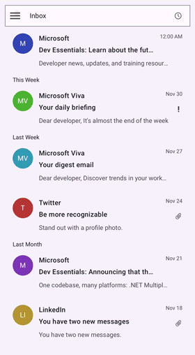 .NET MAUI Navigation Drawer control with secondary drawer.