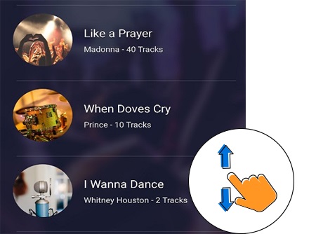 .NET MAUI Parallax View control shows vertical orientation.