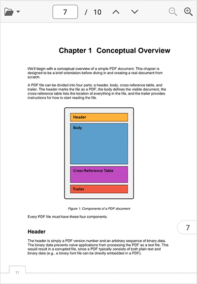 Smart zoom in .NET MAUI PDF Viewer.
