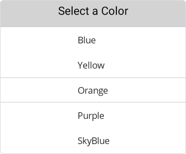 Item template in .NET MAUI Picker.