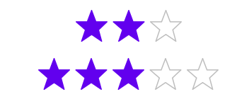 .NET MAUI Rating control with customized item count.