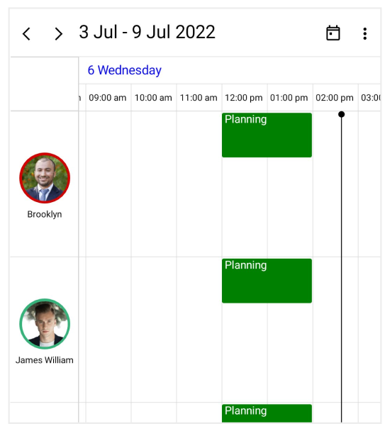 Resource sharing in the .NET MAUI Scheduler