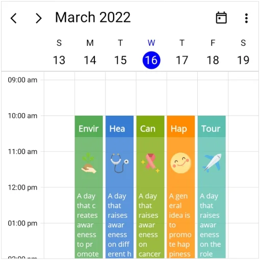 Appearance customization in the .NET MAUI Scheduler.