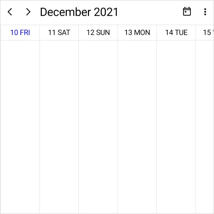 Timeline month view in the .NET MAUI Scheduler.