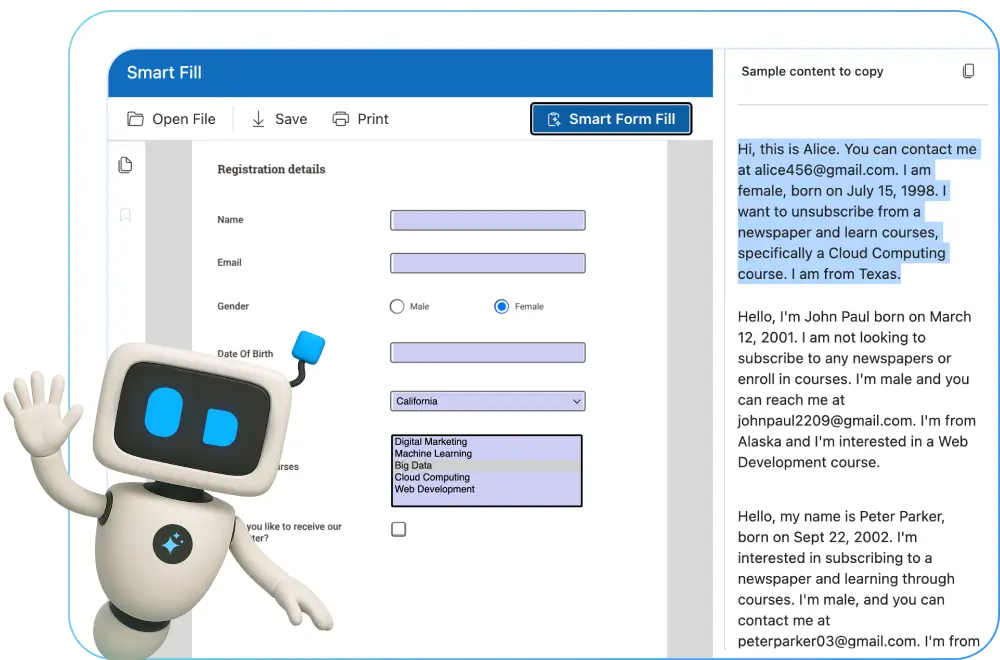 Flexible AI integration.