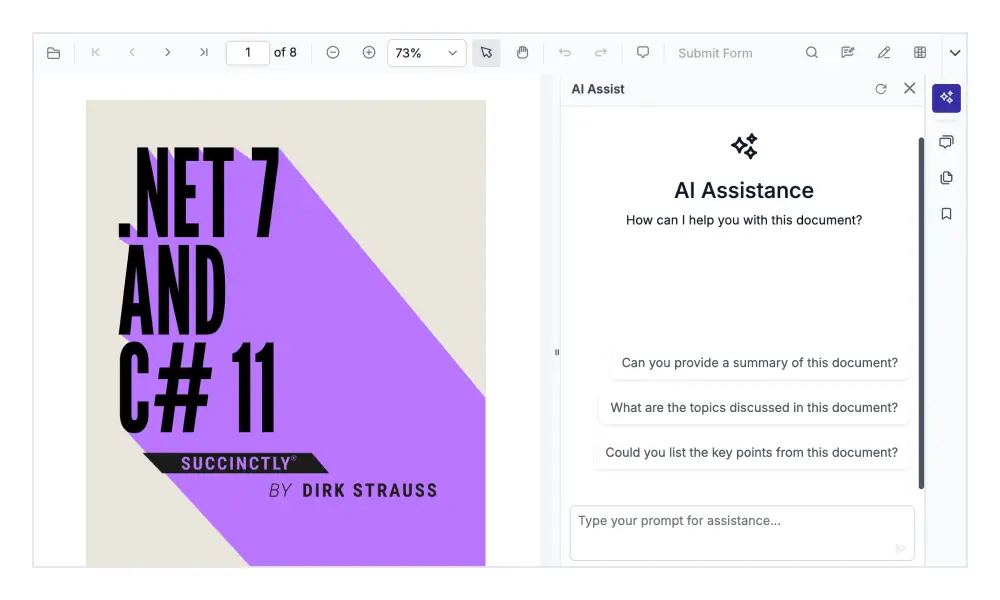 AI assistance chat with your PDFs.