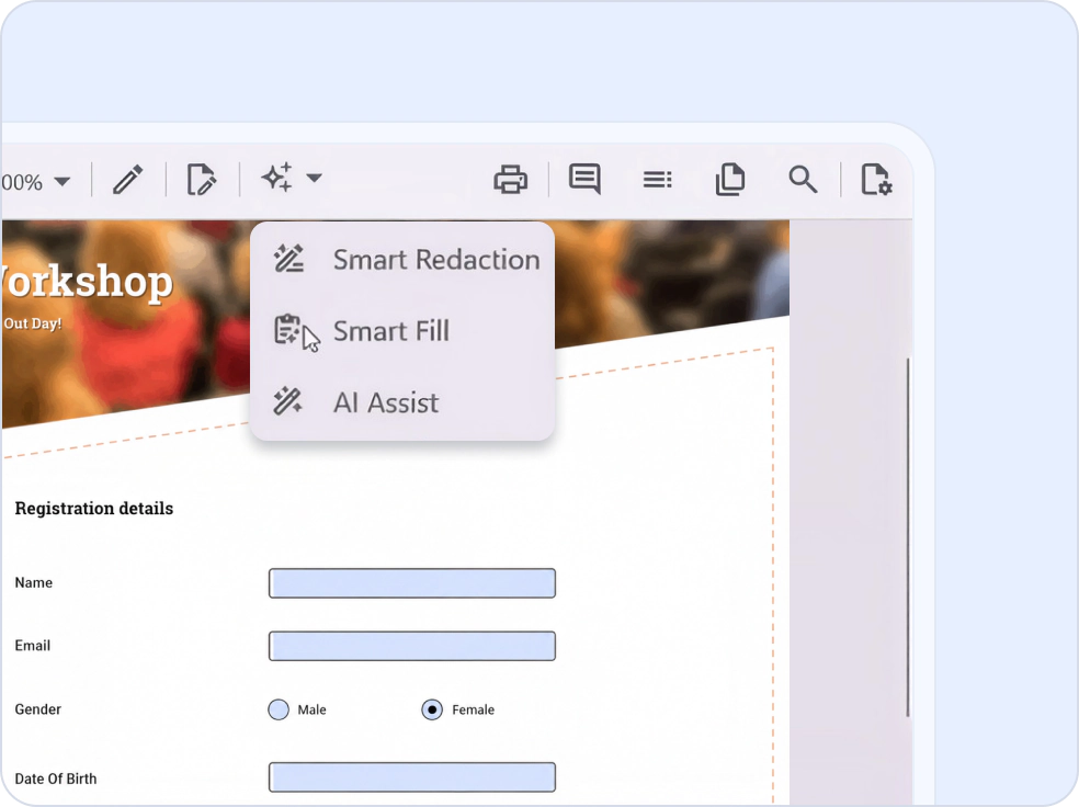 Automated Smart Form Filling in .NET MAUI PDF Viewer