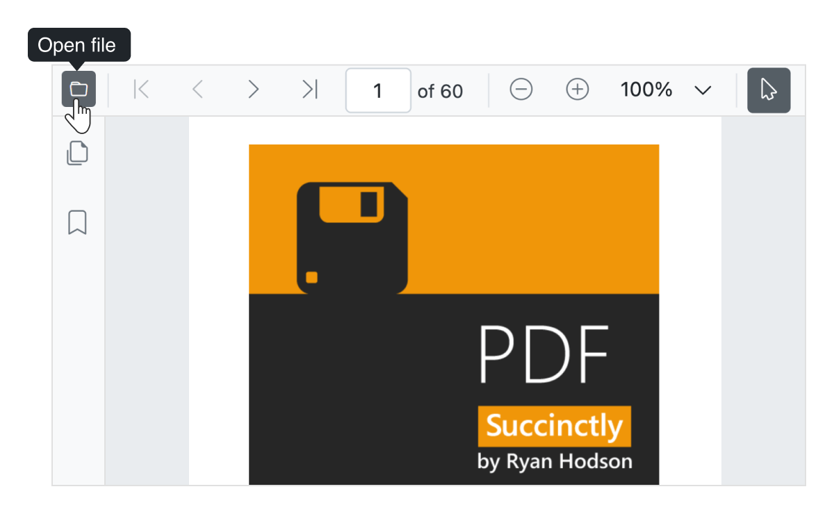 Open PDF file using Angular PDF Viewer.