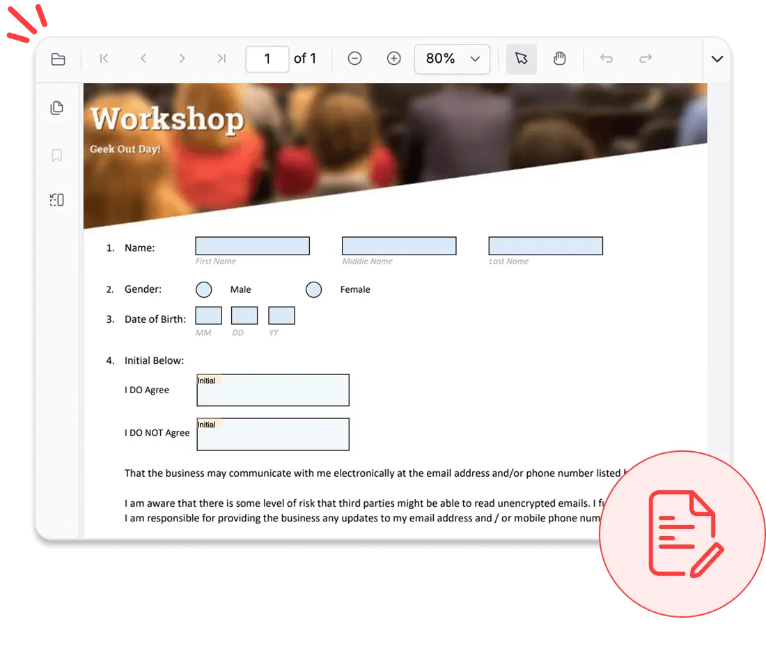 Create and Fill Interactive PDF Forms