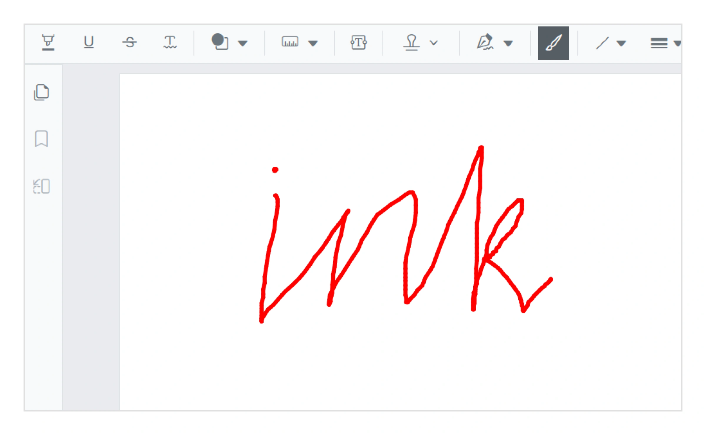 ASP.NET Core PDF Viewer Ink annotation