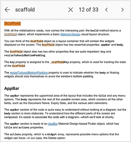 Flutter PDF Viewer text search.