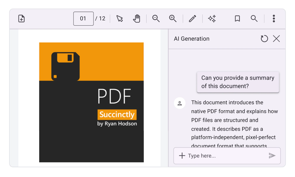 AI-Powered Smart PDF Viewer.