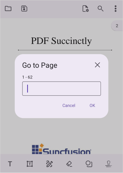 Page navigation in .NET MAUI PDF Viewer.