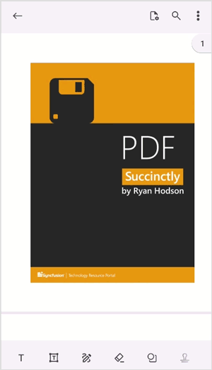 Single page layout mode in .NET MAUI PDF Viewer.