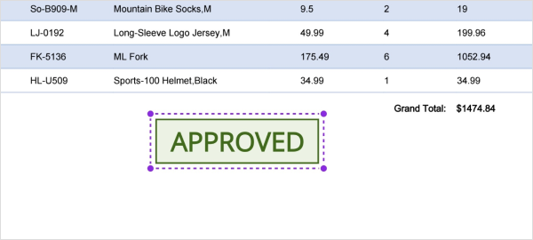 Stamp annotation in .NET MAUI PDF Viewer.