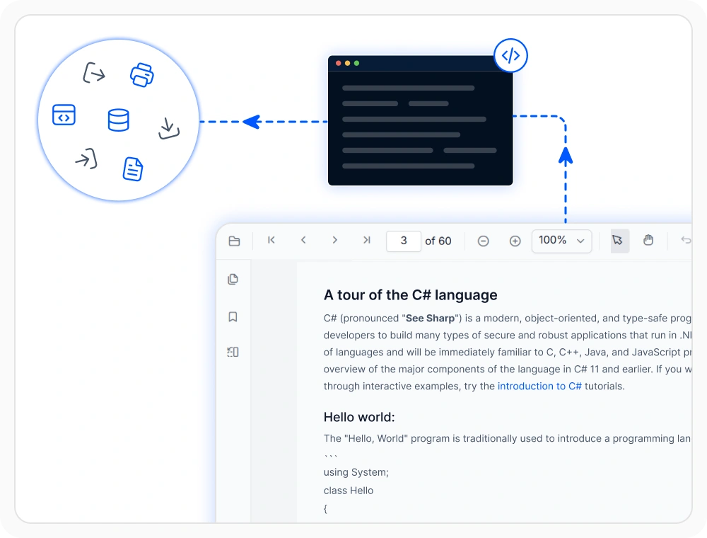 Automate PDF export and workflow operations