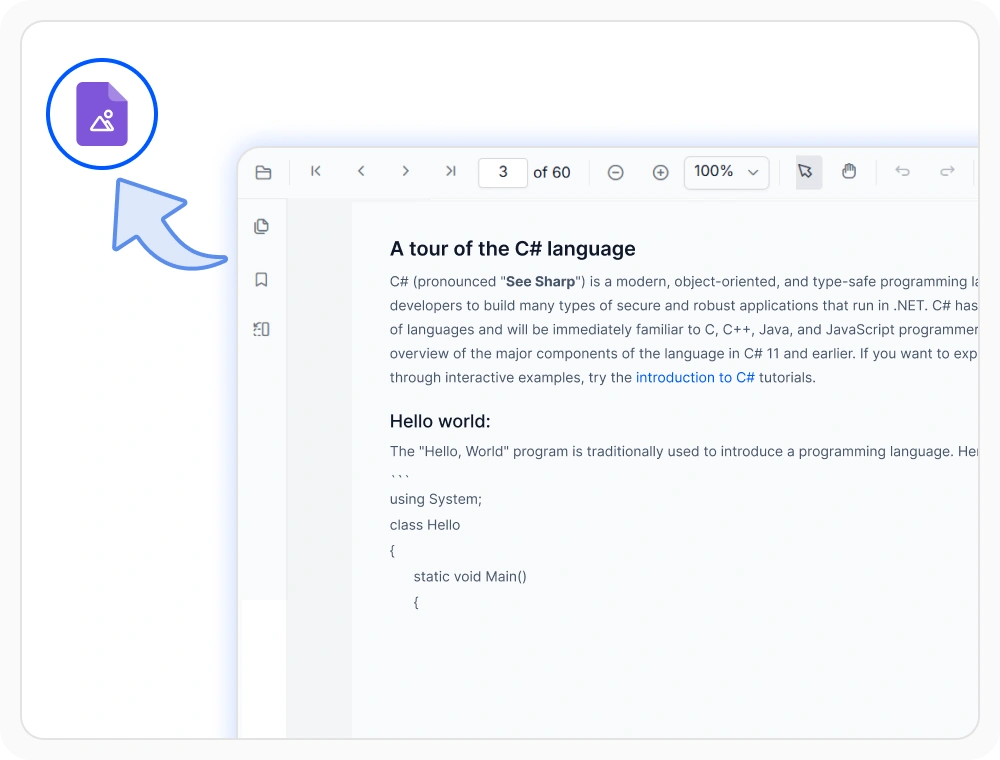 Export PDF pages as images