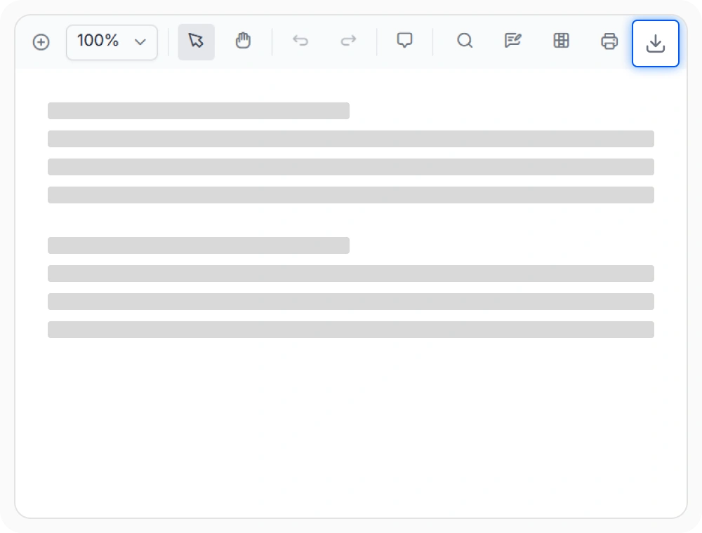 Download PDF in the Syncfusion React PDF Viewer