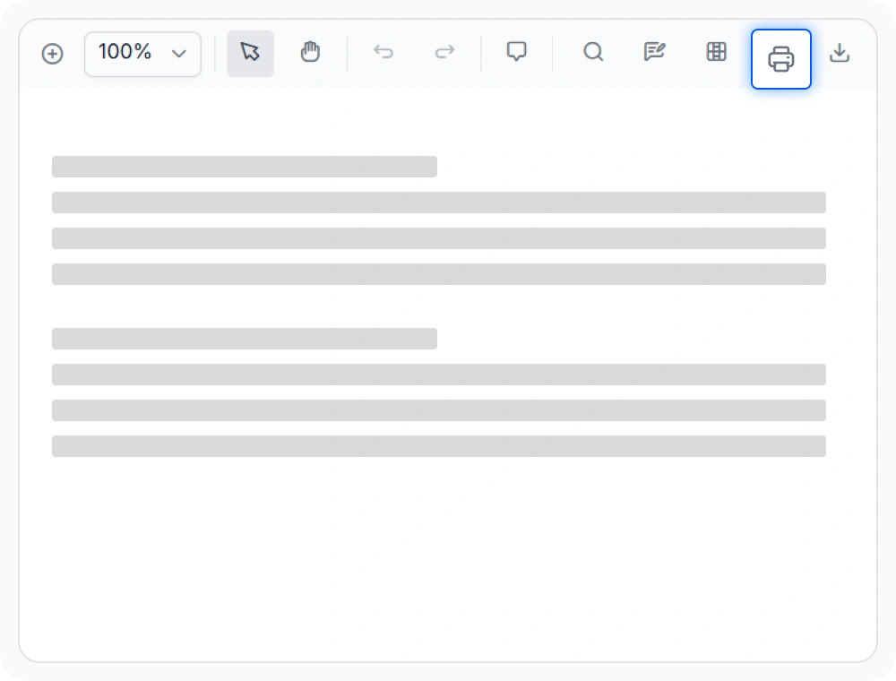 Print support in the Syncfusion React PDF Viewer