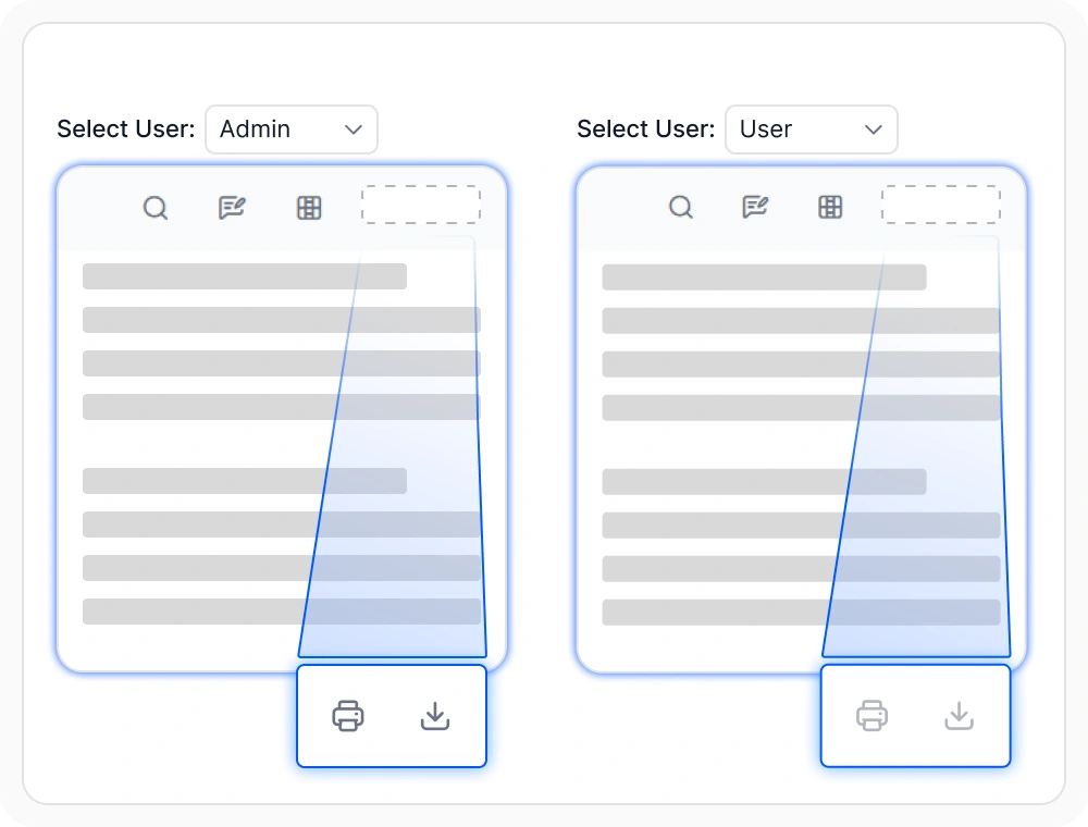 Export access control in the Syncfusion React PDF Viewer