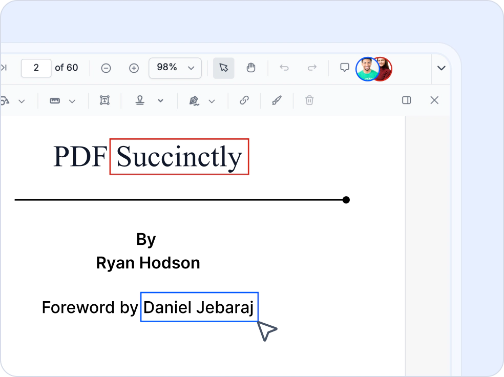 Real-time collaborative PDF editing