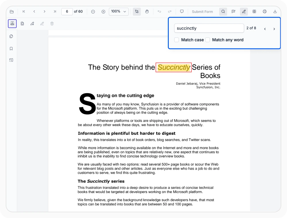 Text search-based redaction
