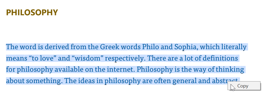 WinForms PDF Viewer Select and copy text in PDF Viewer