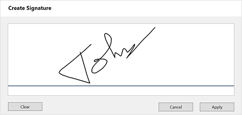 Add handwritten signatures to PDF files using WPF PDF Viewer.