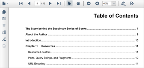 WPF PDF Viewer with table of contents navigation.