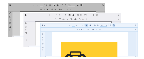 WPF PDF Viewer with themes.