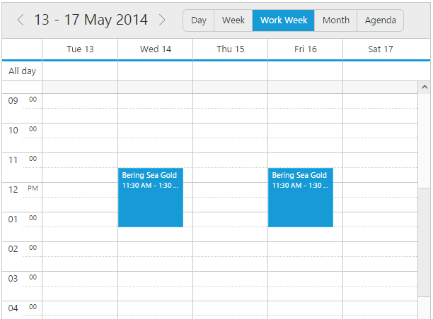 Workweek Customization
