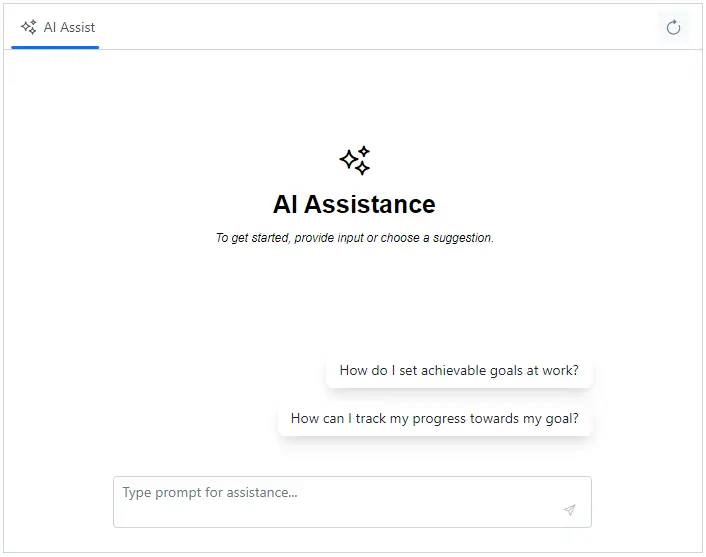 React AI AssistView component.