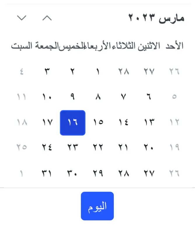 Web accessibility in React Calendar.