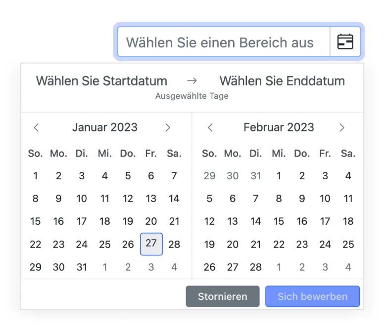 Multi language support in React DateRangePicker.