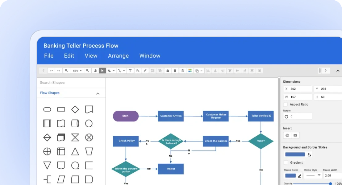 Diagram builder in React Diagram.