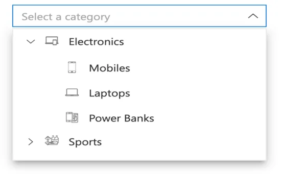 React Dropdown Tree.