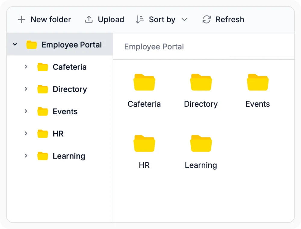 React File Manager accessing local file system on application server