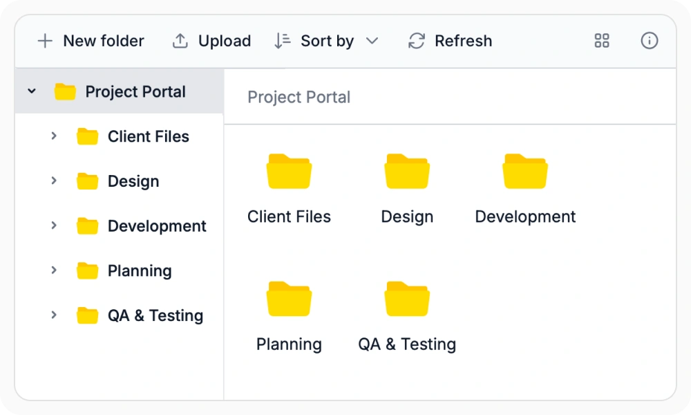Storage providers in React File Manager.