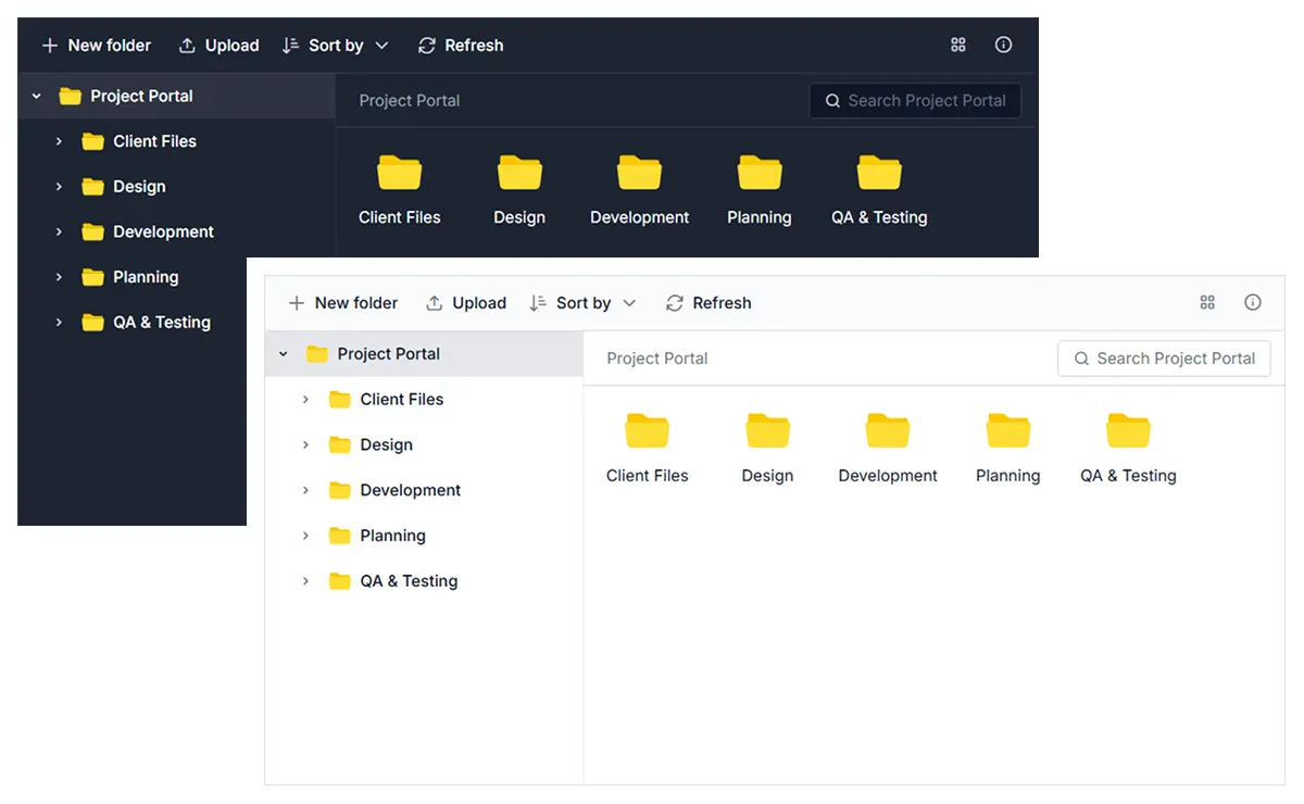 Theming and styling in React File Manager.